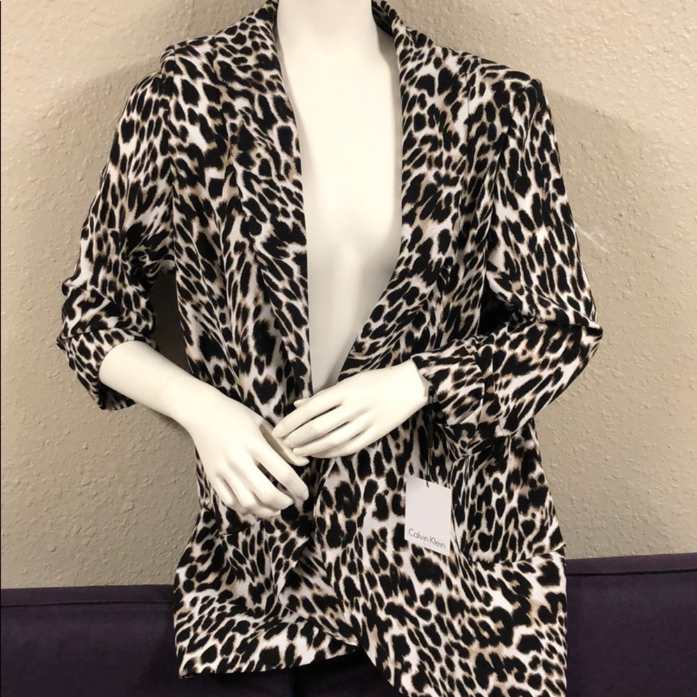 Calvin Klein Leopard Blazer